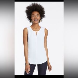 Nic+Zoe Easy Keyhole Top – Paper White – Size Small